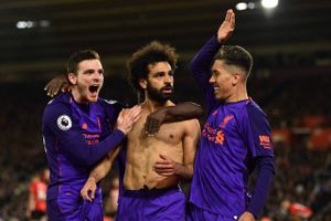 Mohamed Salah fik igen gang i målscoringen, da Liverpool fredag aften besejrede Southampton med 3-1. Foto: Glyn Kirk/AFP
  