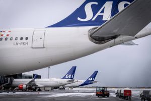 SAS opnåede et underskud efter skat på knap 4,8 milliarder danske kroner i det seneste regnskabsår.