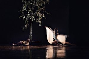 Scene fra Oliver Starpovs ballet "Beginning and Ending" på Det Kgl. Teater. Foto: Henrik Stenberg