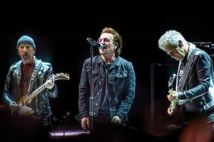 U2 i Royal Arena i København. Foto: Nils Meilvang/Ritzau Scanpix