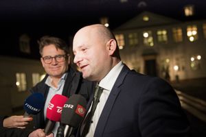 Søren Pape Poulsen (K) og partifællen Brian Mikkelsen. Foto: Jan Sommer