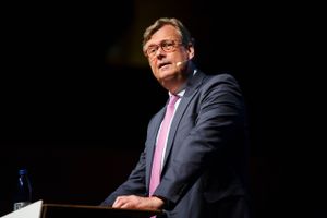 Michael Pram Rasmussen vil ikke sige direkte, at han fortsætter på formandsposten i Mærsk. Foto: Carsten Bundgaard