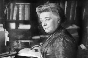 Bertha von Suttner (1843-1914) var den første kvinde til at modtage Nobels Fredspris. Foto: BeilageVoss. Ztg. / opr. Ullstein Bild.