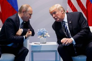 Trump mødte også Putin i marginen af et G20-møde i juli i Tyskland. Siden er forholdet mellem Washington og Moskva blevet køligere.  Foto: Evan Vucci/AP