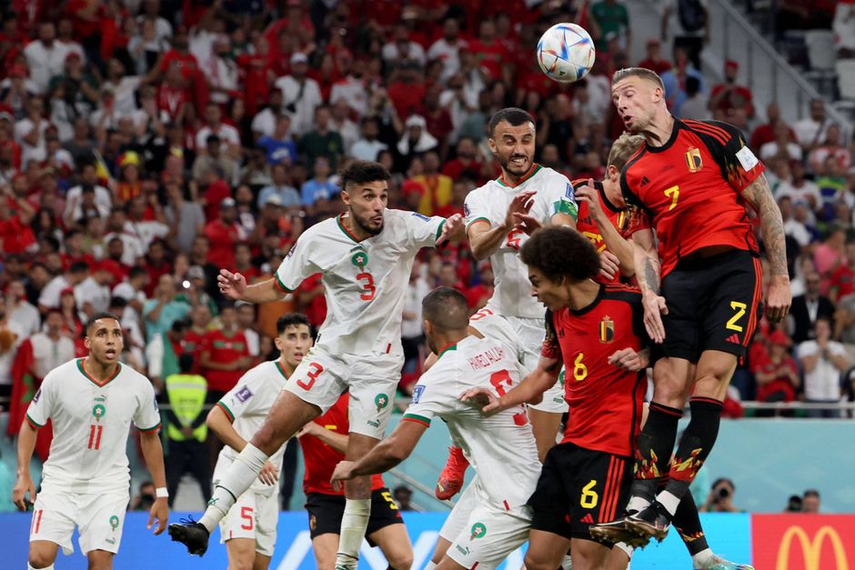 Belgien havde svært ved at udnytte sit boldovertag og tabte 0-2 til Marokko i VM's gruppe F.