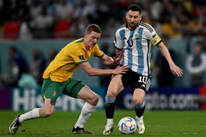 Vi liveblogger her fra ottendedelsfinalen mellem Argentina og Australien. Argentina er storfavoritter, men kan truppen styre nerverne?