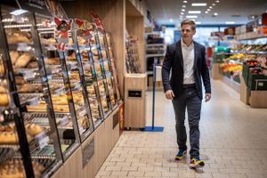 Den 37-årige tysker Jens Stratmann blev i juni 2021 ny adm. direktør for Lidl Danmark. Han har selv gjort karriere i koncernen hjemland som bl.a. elev, butikschef og med lederposter. Foto: Joachim Ladefoged.  