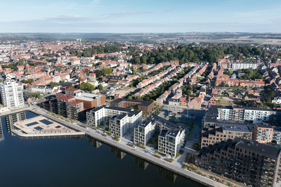 Byggeriet er det foreløbig sidste på Nordhavnen i Horsens.