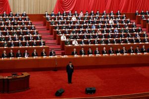 Xi Jinping blev mødt af klapsalver fra delegerede, da han sagde, at Kina modsætter sig taiwansk uafhængighed.