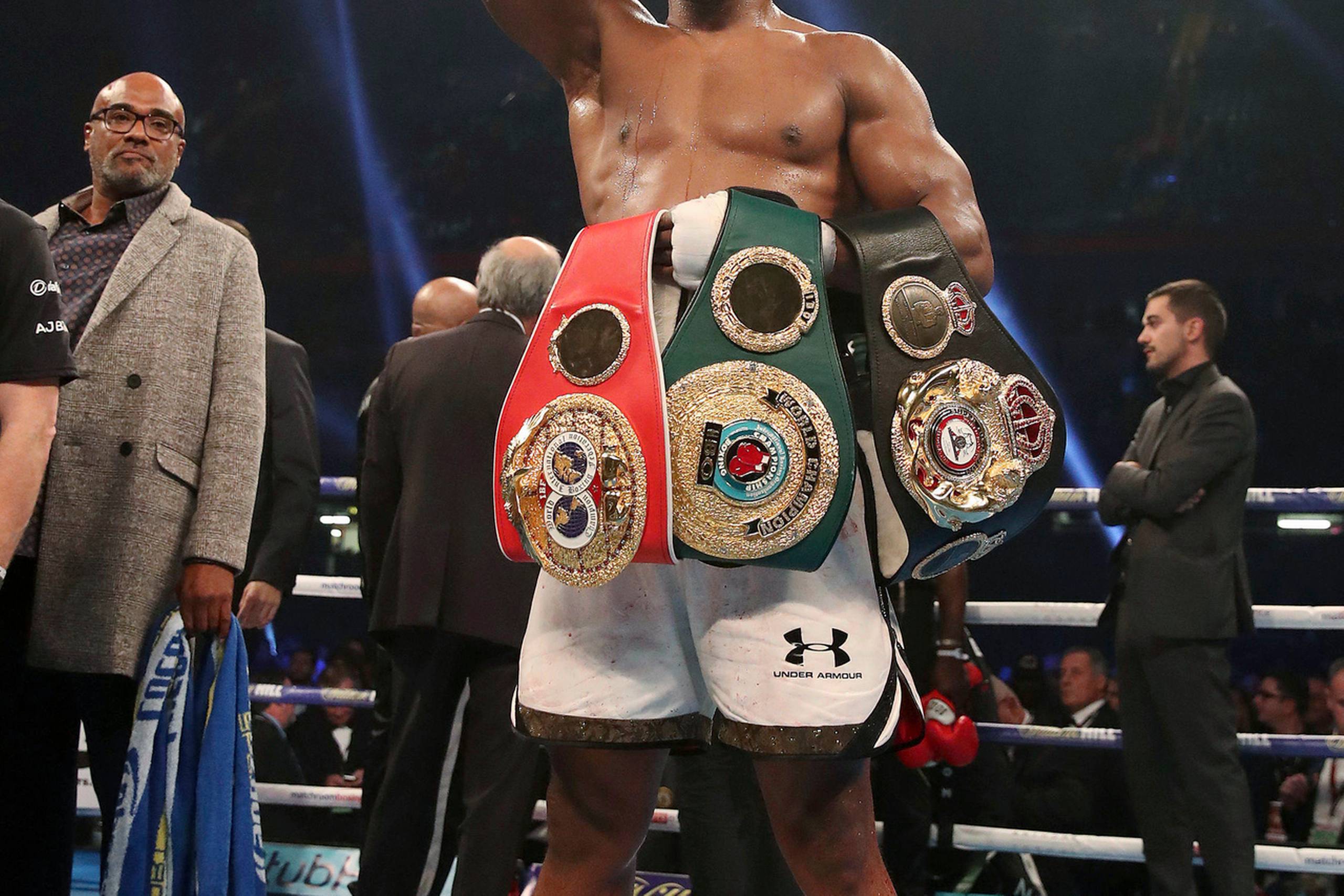 Anthony Joshuas seneste kamp var den 28. oktober mod Carlos Takam. Joshua vandt, selvfølgelig, på knockout. Foto: Nick Potts