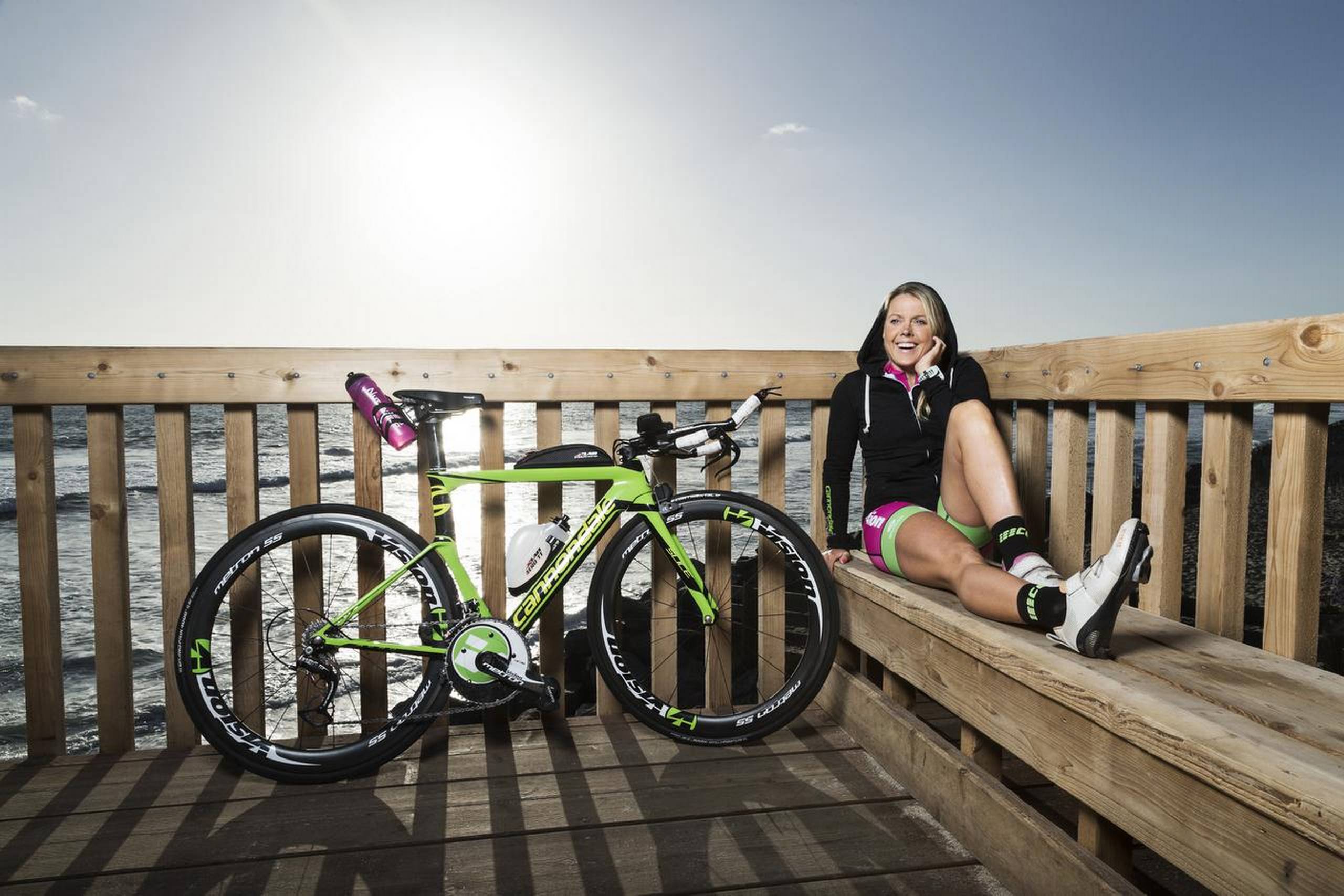 Michelle Vesterby (f. 1983) vandt i år KMD Ironman Copenhagen i København og blevet både nummer seks og fire ved det årlige ironman-VM på Hawaii. Foto: Jesper Grønnemark/Gyldendal