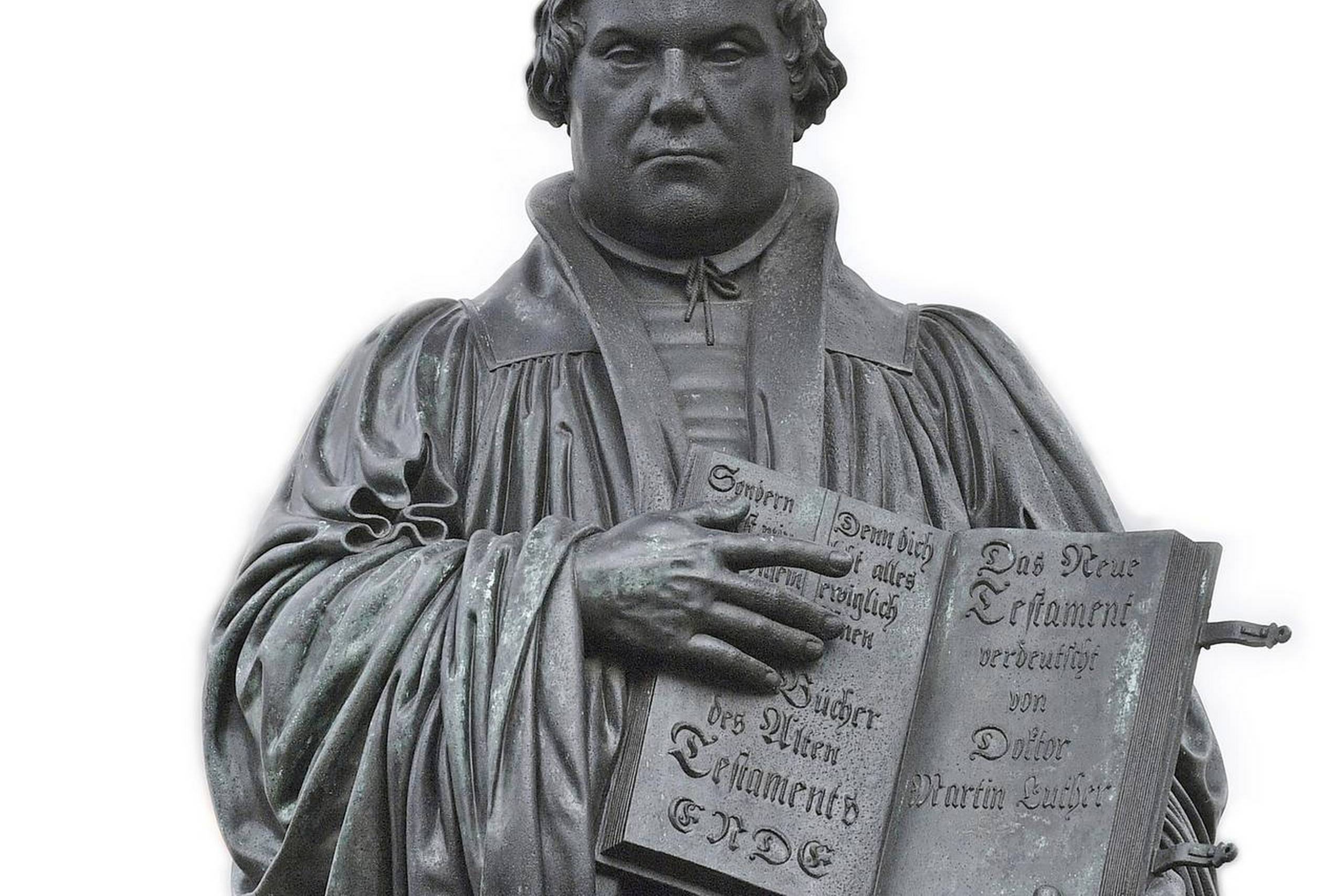 Martin Luther åbnede de intellektuelle sluseporte, siges det, og stillede den åbne, fremadskuende protestantisme op mod konservative, antividenskabelige katolske dogmer. Foto: Hendrik Schmidt/AP