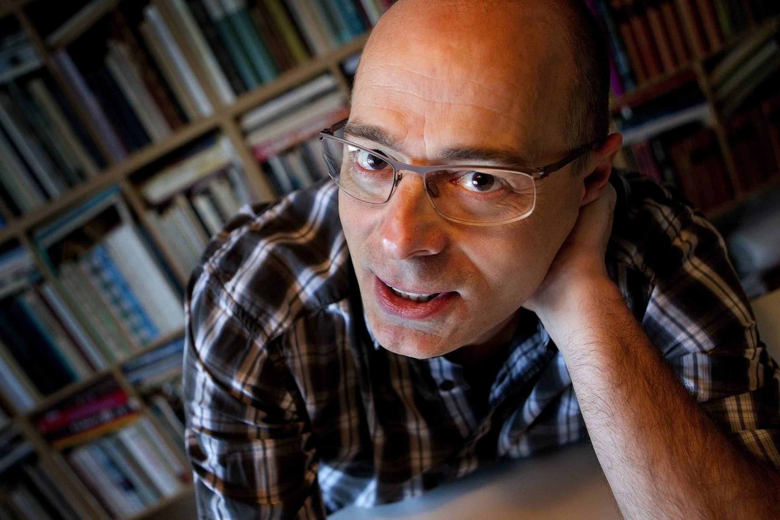 Forfatter og tidligere rektor for Forfatterskolen, Niels Frank. Arkivfoto: Finn Frandsen/Polfoto