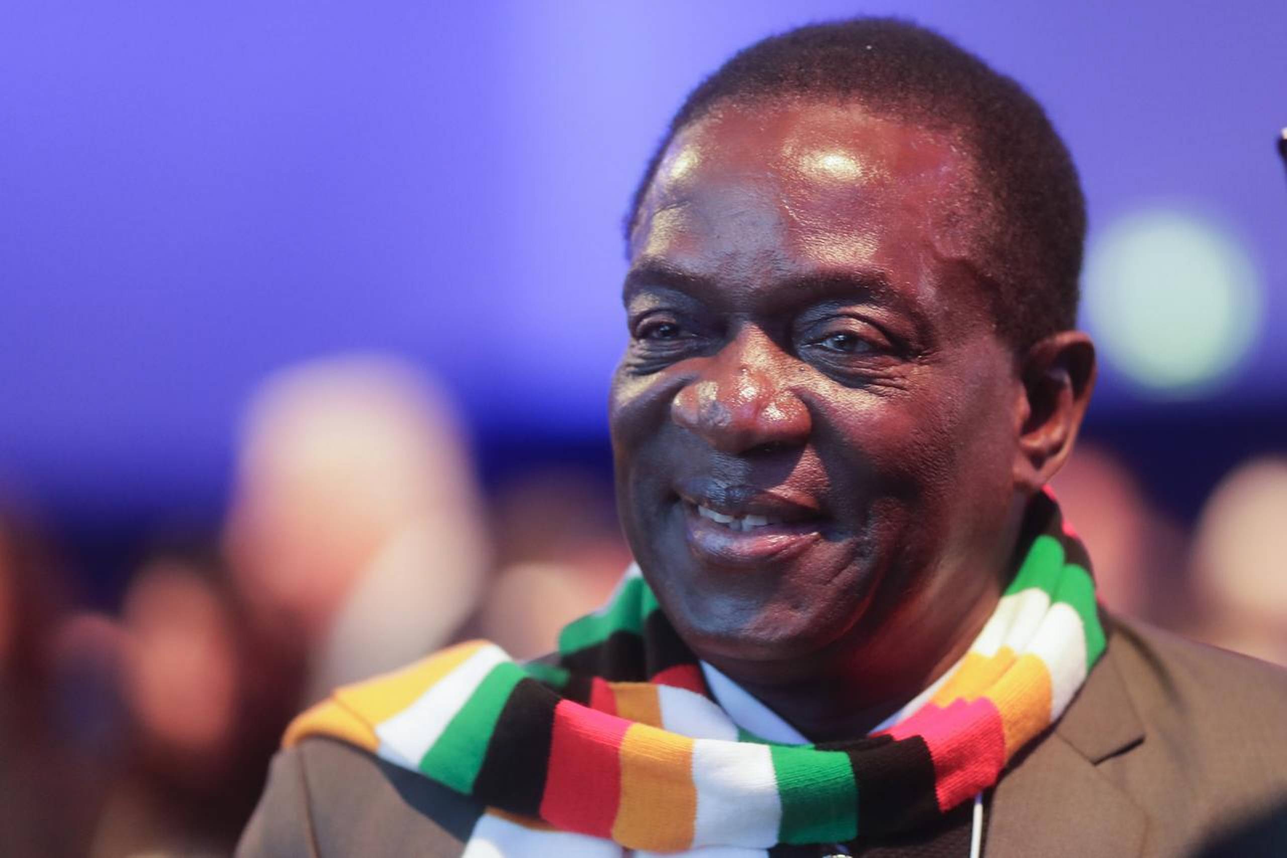 Zimbabwes præsident, Emmerson Mnangagwa, er på charmetur til Davos. Foto: Markus Schreiber/AP