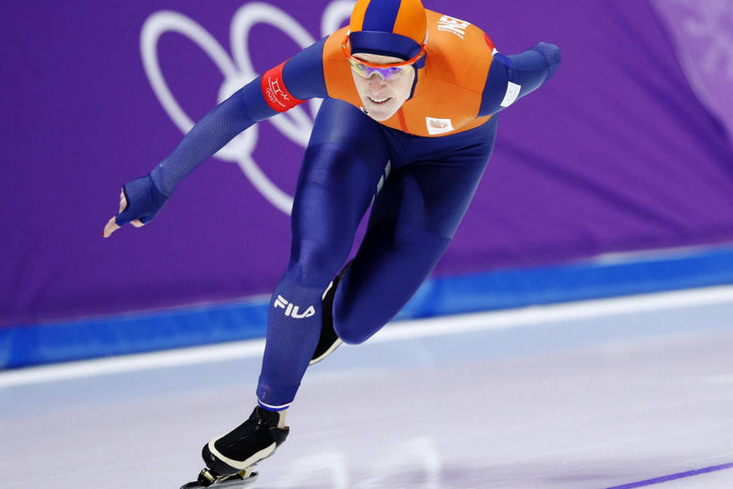 Den hollandske speedskater Ireen Wust kørte sig mandag ind i historiebøgerne ved vinter-OL i Sydkorea. Foto: AP/Vadim Ghirda 