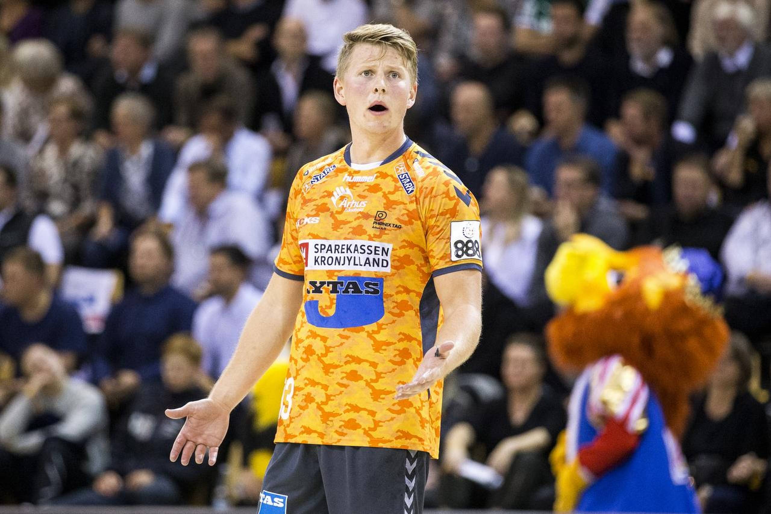 Anders Kragh Martinusen og Århus Håndbold har i denne sæson spillet foran 2.415 tilskuere per kamp. Foto: Mikkel Berg Pedersen