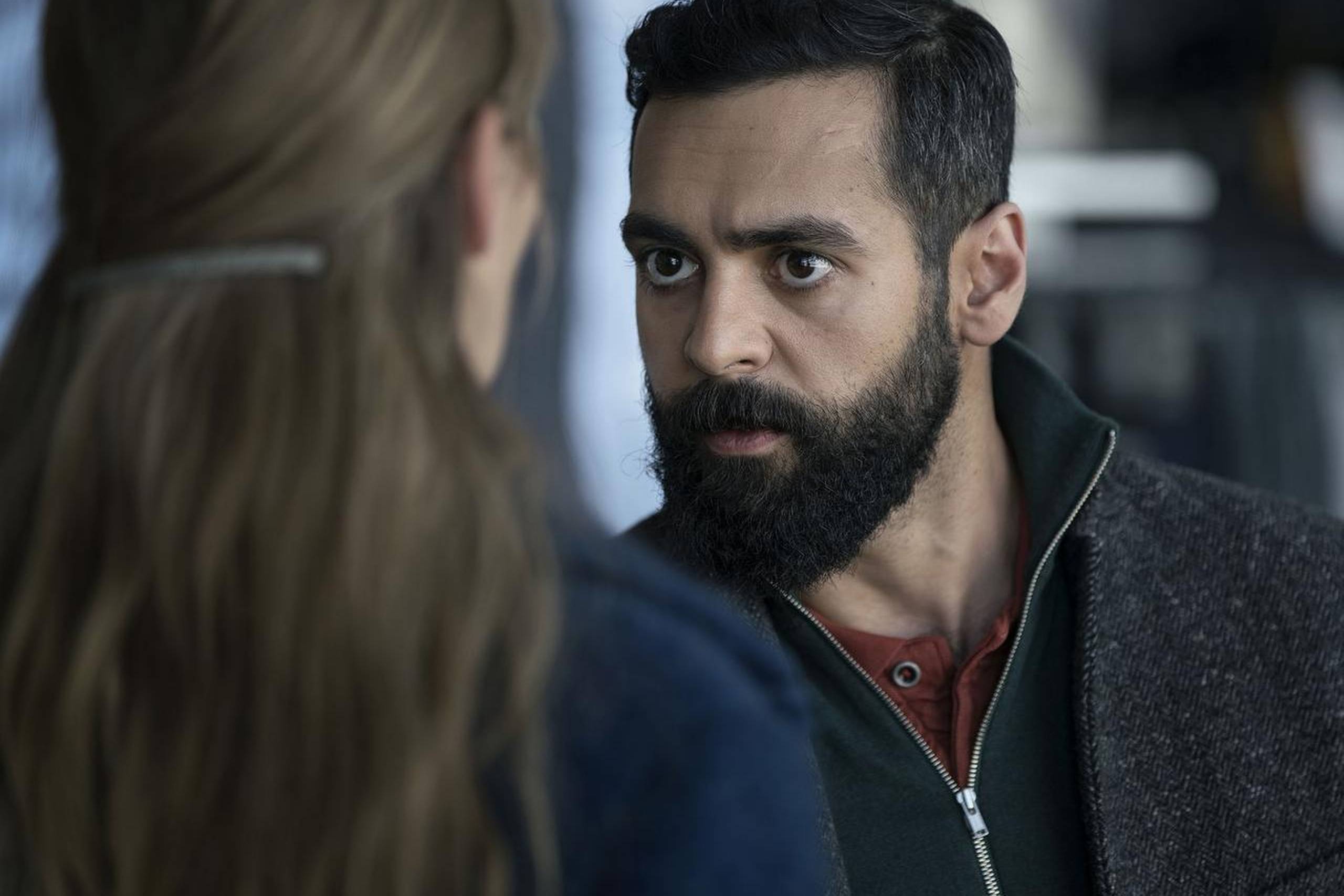 Agnete Schlichtkrull/TV 2 Caption: Iyad (Ardalan Esmaili) i 'Greyzone'.