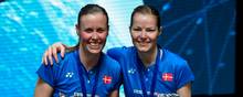 Christinna Pedersen og Kamilla Rytter Juhl vandt i damedouble ved All England. Foto: Paul Ellis/Ritzau Scanpix
