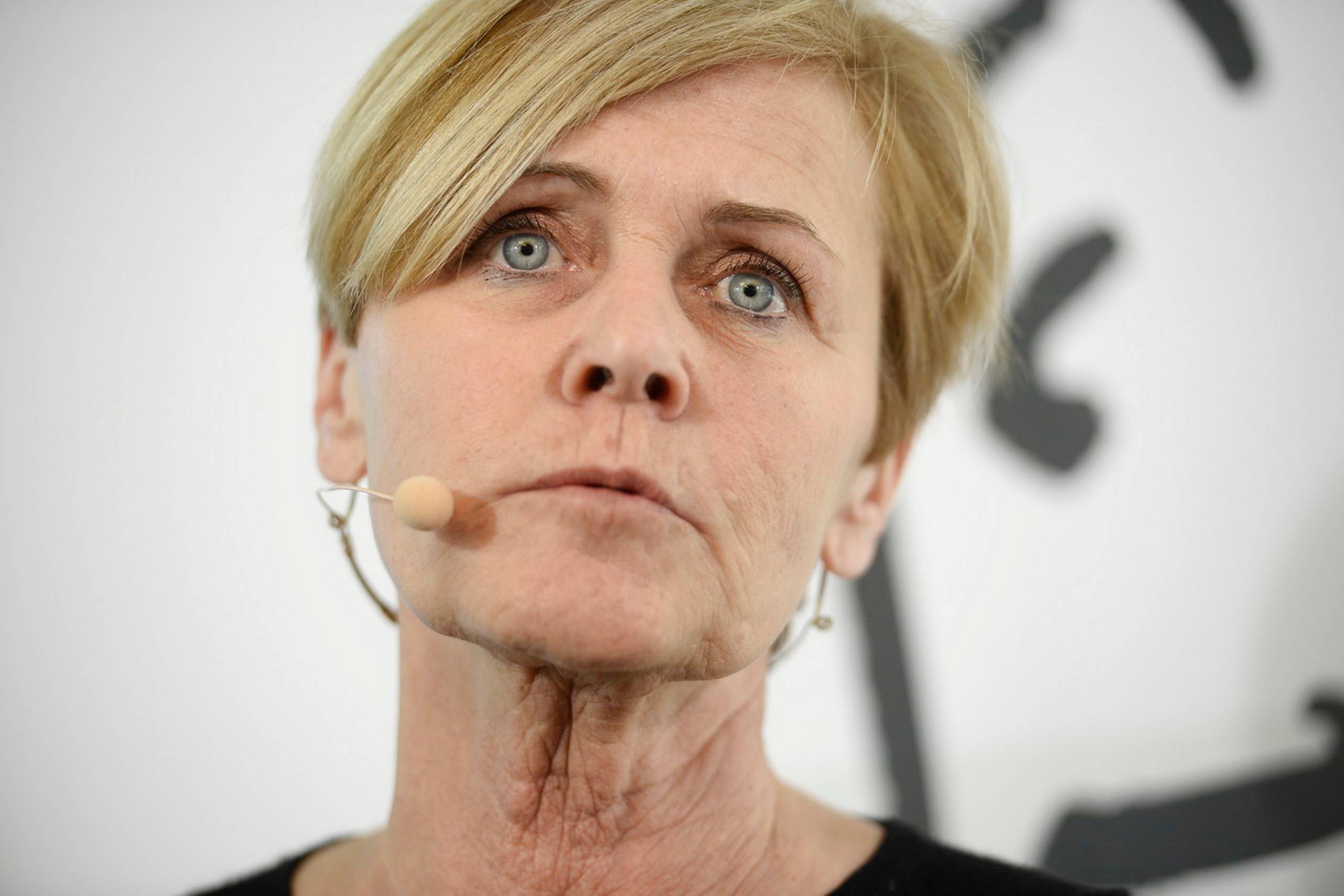 Kulturminister Mette Bock (LA) under præsentationen af regeringens udspil til et nyt medieforlig. Foto: Mads Claus Rasmussen/Scanpix 2018