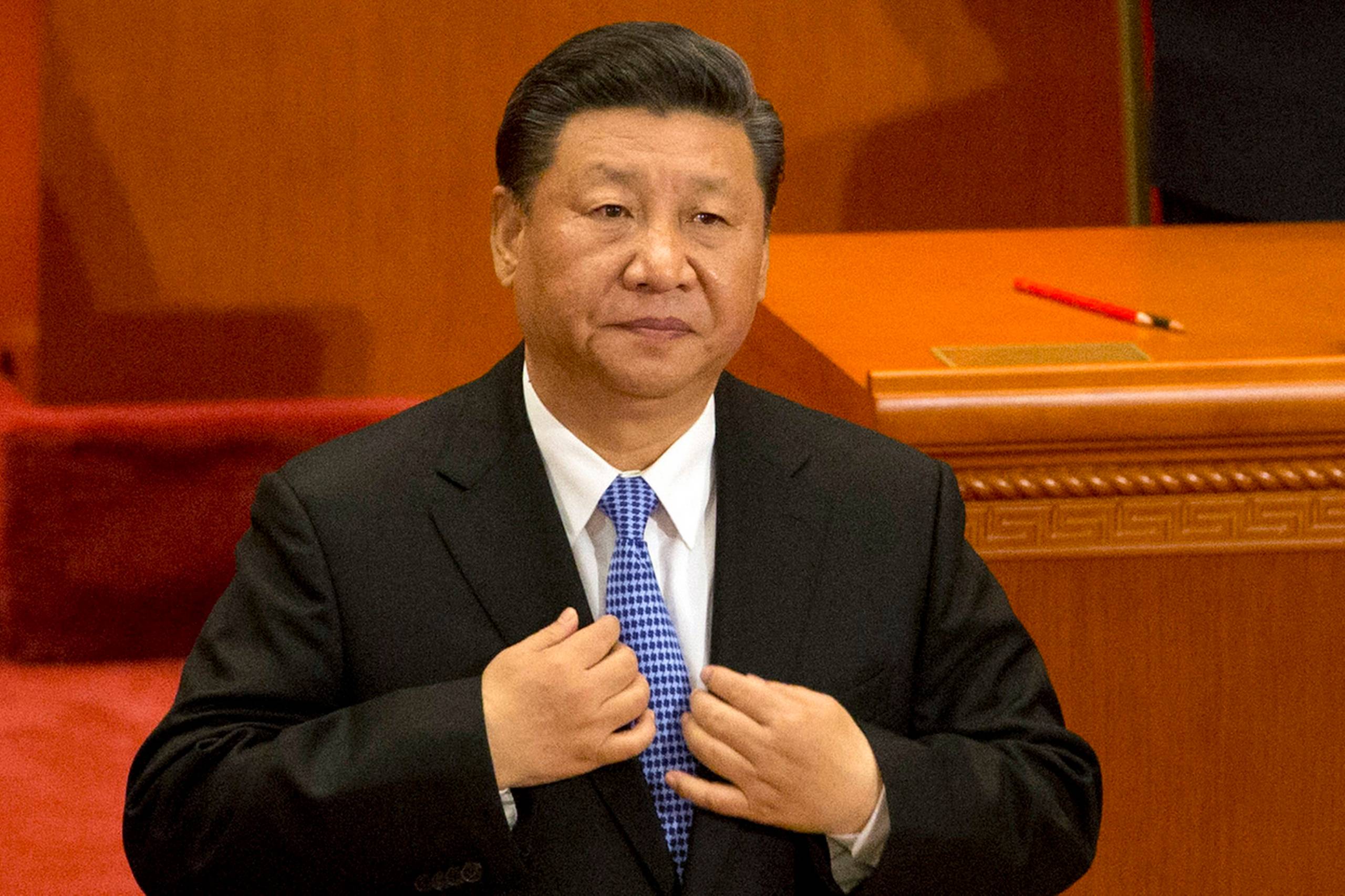 Kinas præsident, Xi Jinping, under markeringen af Karl Marx' 200-års fødselsdag i Folkets Store Hal i Beijing. Foto: Ng Han Guan/AP