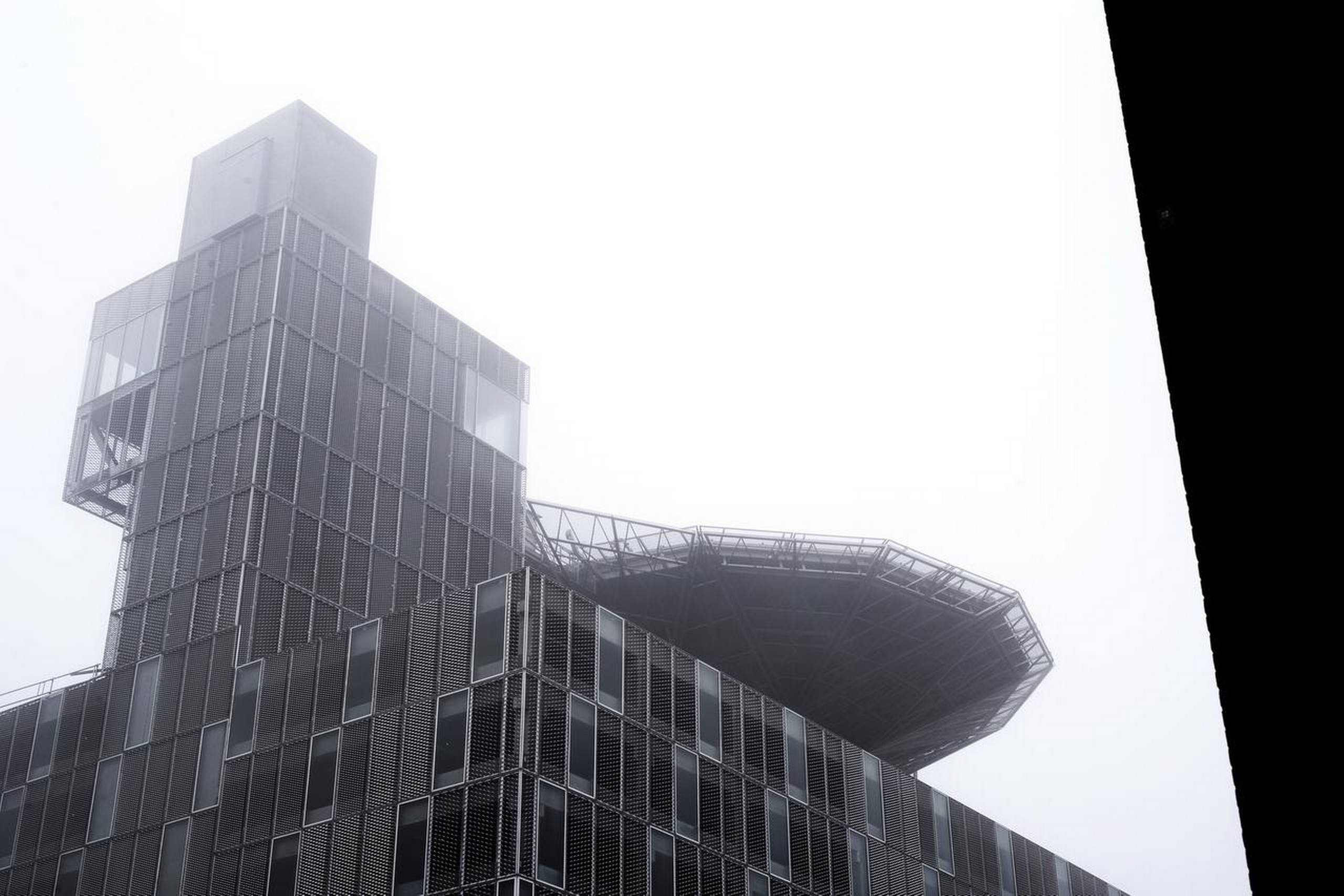 Universitetshospital i Aarhus, Skejby. En del af det nye universitetshospital er allerede taget i brug, og mere tages i brug i løbet af 2018. Her ses hospitalets landingsplads til helikoptere.