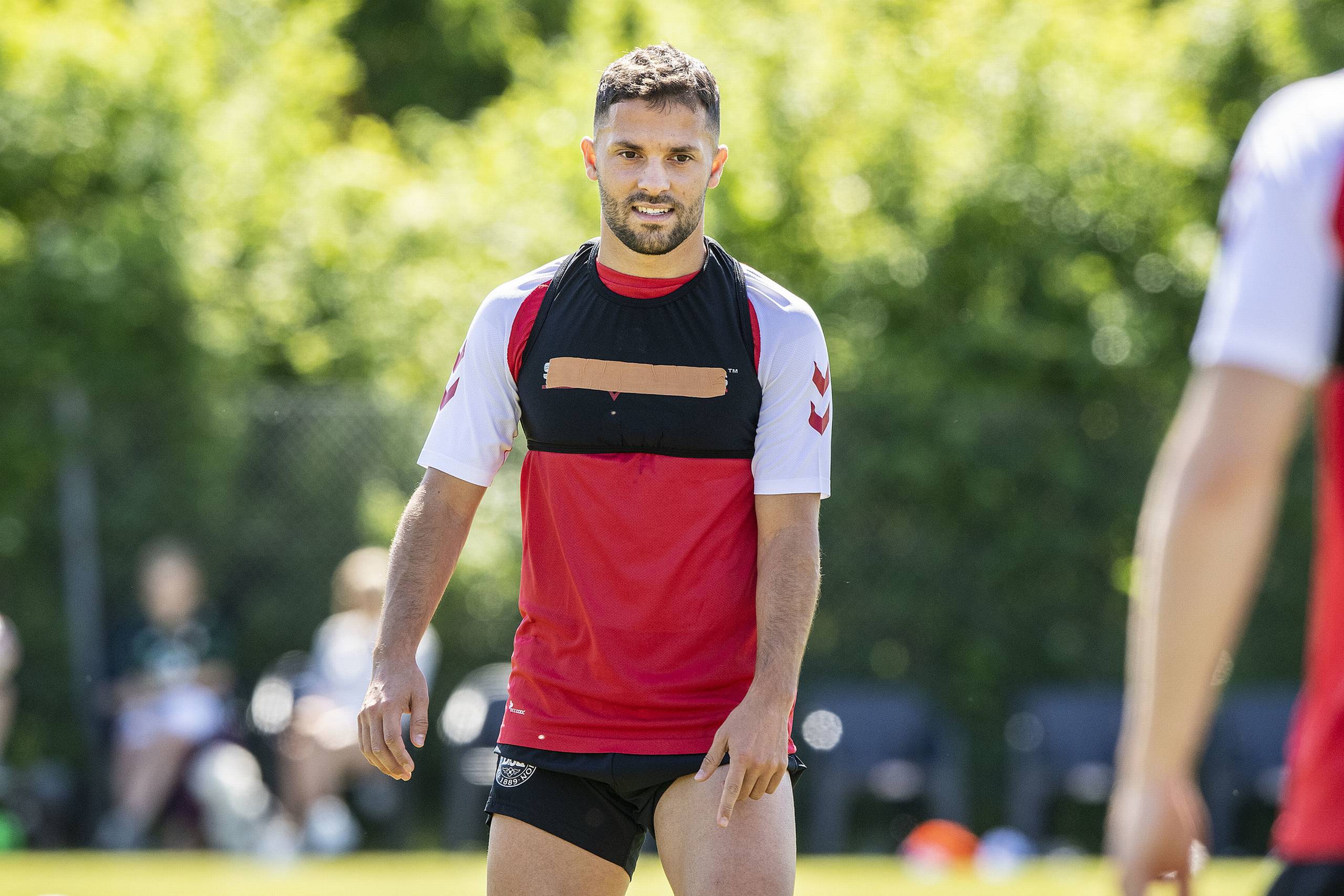 Venstrebacken Riza Durmisi er på vej til Lazio, skriver BT. Foto: Anders Kjærbye/Ritzau Scanpix