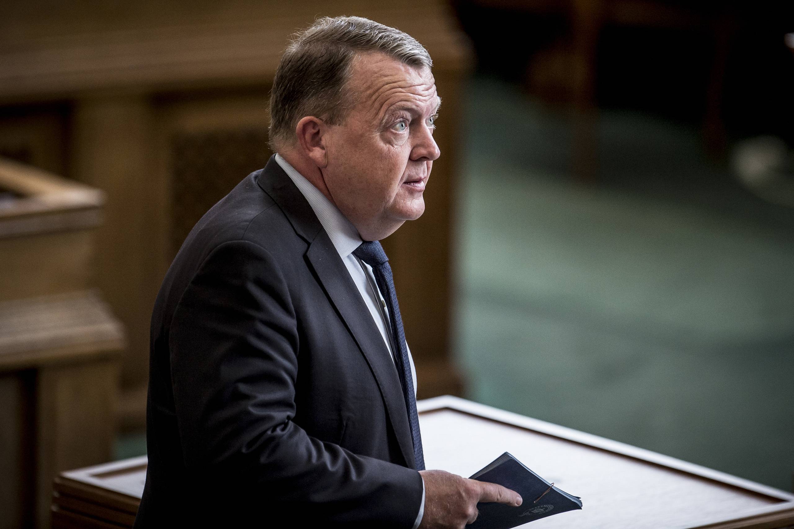 Statsminister Lars Løkke Rasmussen (V) under Folketingets afslutningsdebat på Christiansborg. Foto: Mads Claus Rasmussen/Ritzau Scanpix
