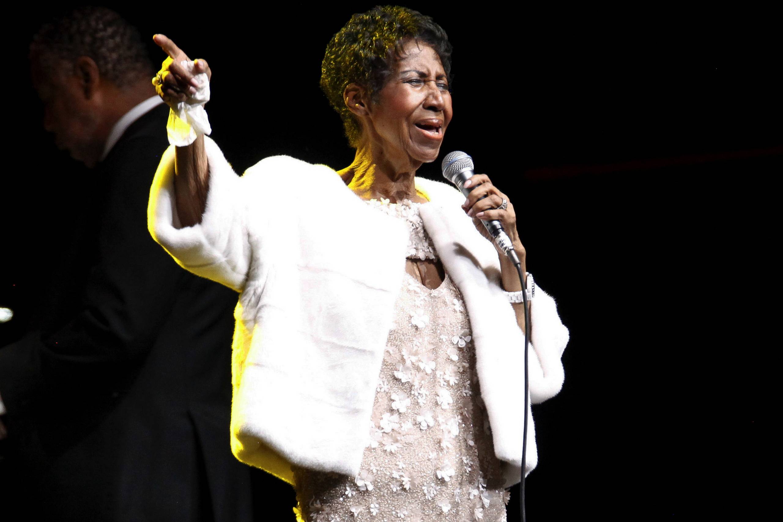 Aretha Franklin er død. Hun blev 76. Foto: Andy Kropa/AP