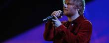 Ed Sheeran optræder i Tusindårsskoven den 28. juli 2019. Foto: Joel C Ryan/Invision/AP