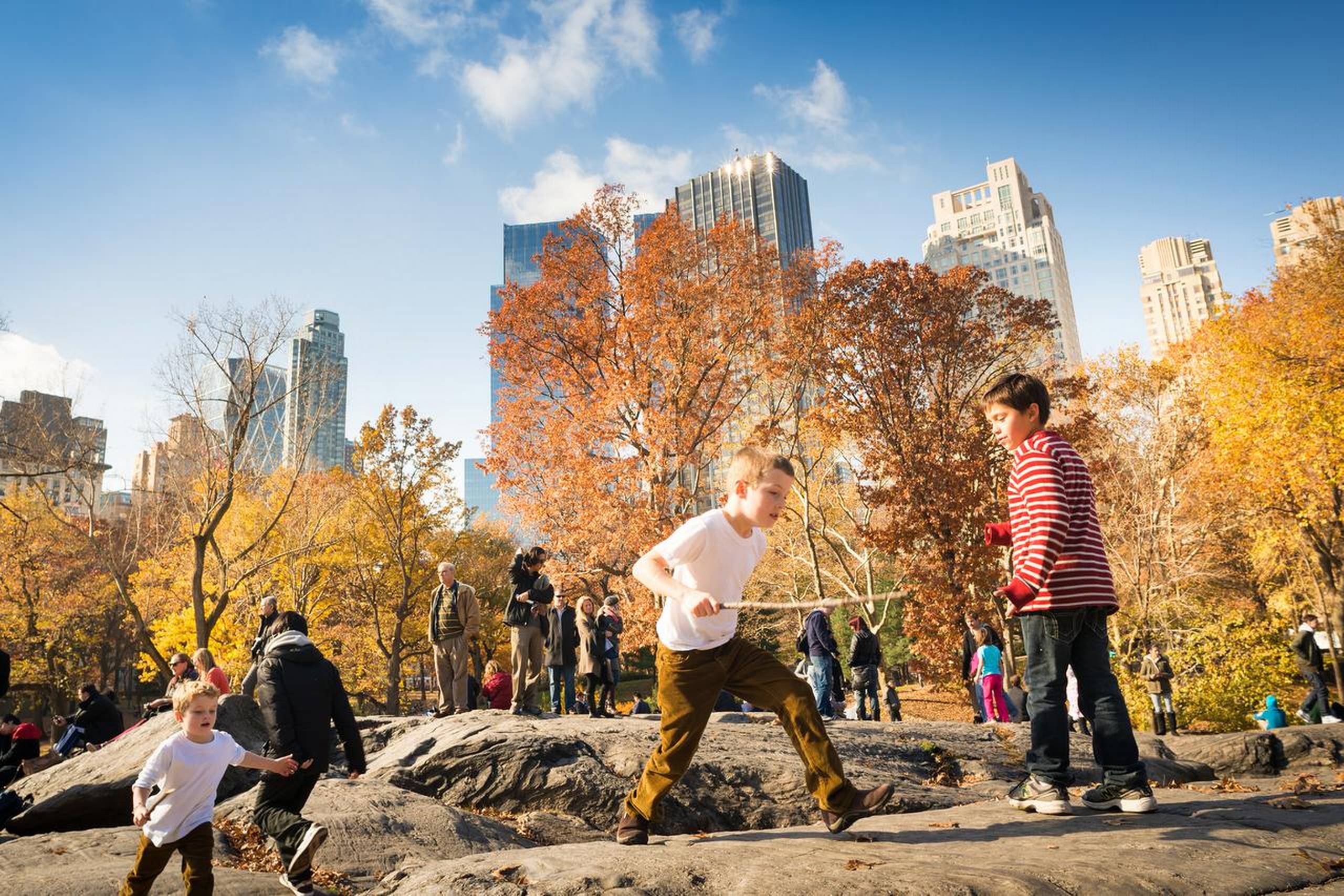 Efterårsferien er et perfekt tidspunkt at opleve New York på. Også med børn. Foto: Getty Images