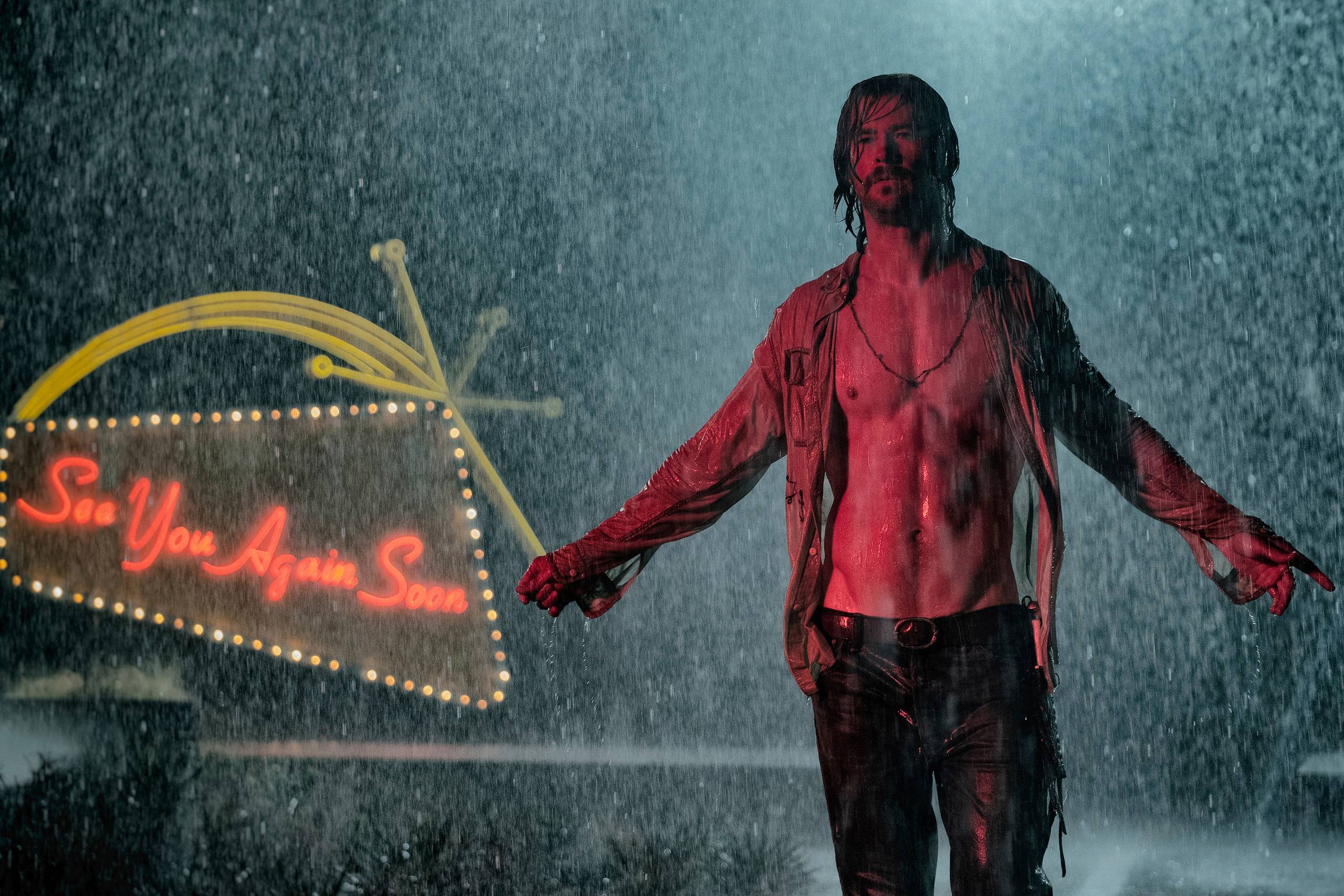 Chris Hemsworth lader sine mavemuskler gøre det meste af skuespillet. Foto: Kimberley French/20th Century Fox via AP