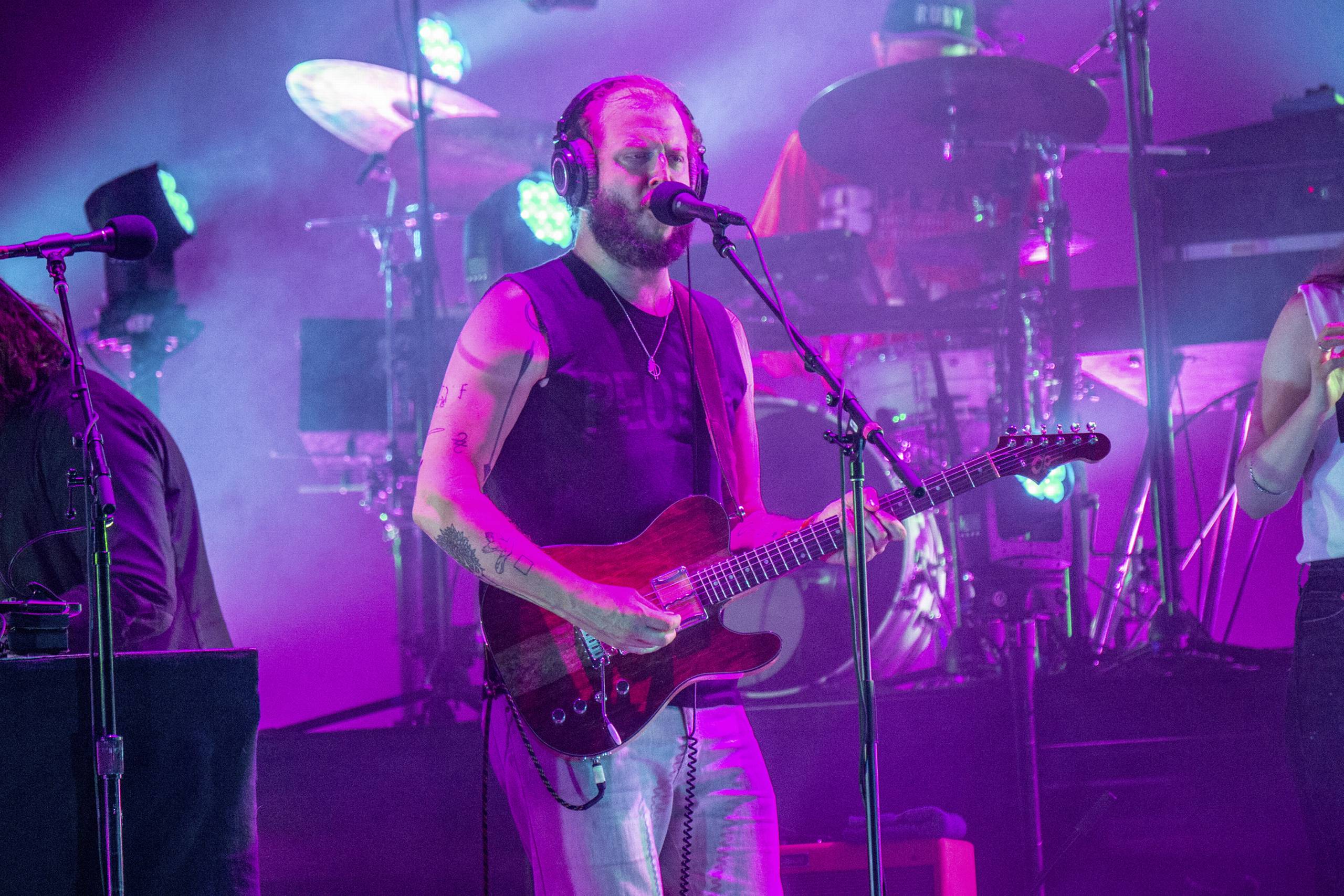 Danske mediers fotografer var ikke velkomne, da det excentriske band Bon Iver gæstede København. Billedet er fra en tidligere koncert. Foto: Amy Harris/AP