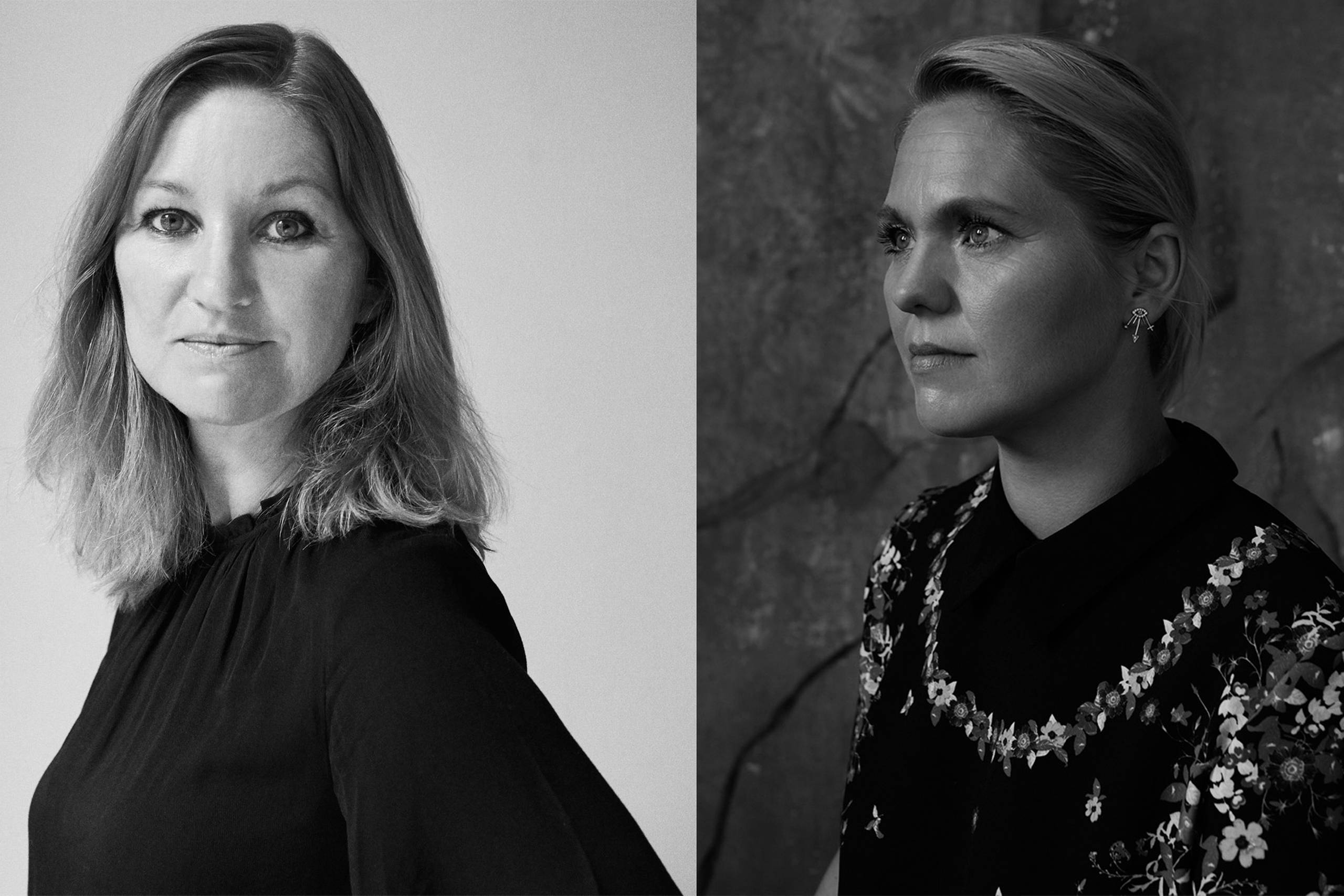 Naja Marie Aidt og Cathrine Raben Davidsen. Fotos: Mikkel Tjellesen og Jette Jørs