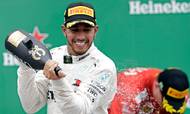 I 2019 tjente Formel 1-stjernen Lewis Hamilton 311 mio. kroner, hvilket bringer hans samlede formue op på mere end 1,88 mia. kroner. Foto: Andre Penner/AP