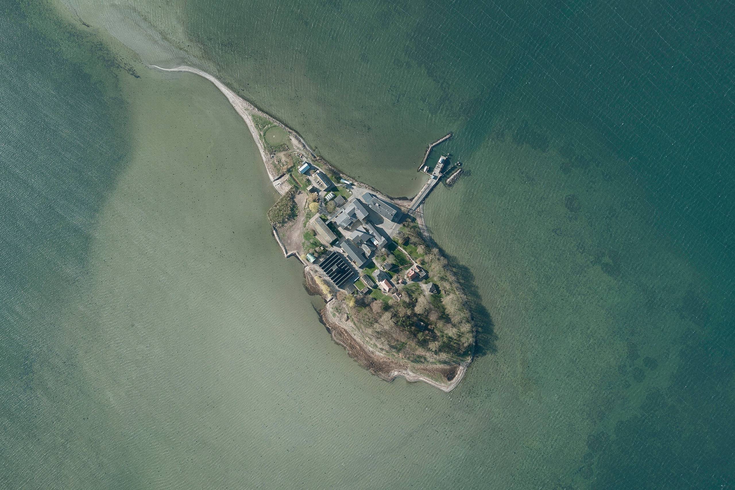 Øen Lindholm i Stege Bugt. Arkivfoto: Styrelsen for Dataforsyning og Effektivisering/RitzauScanpix