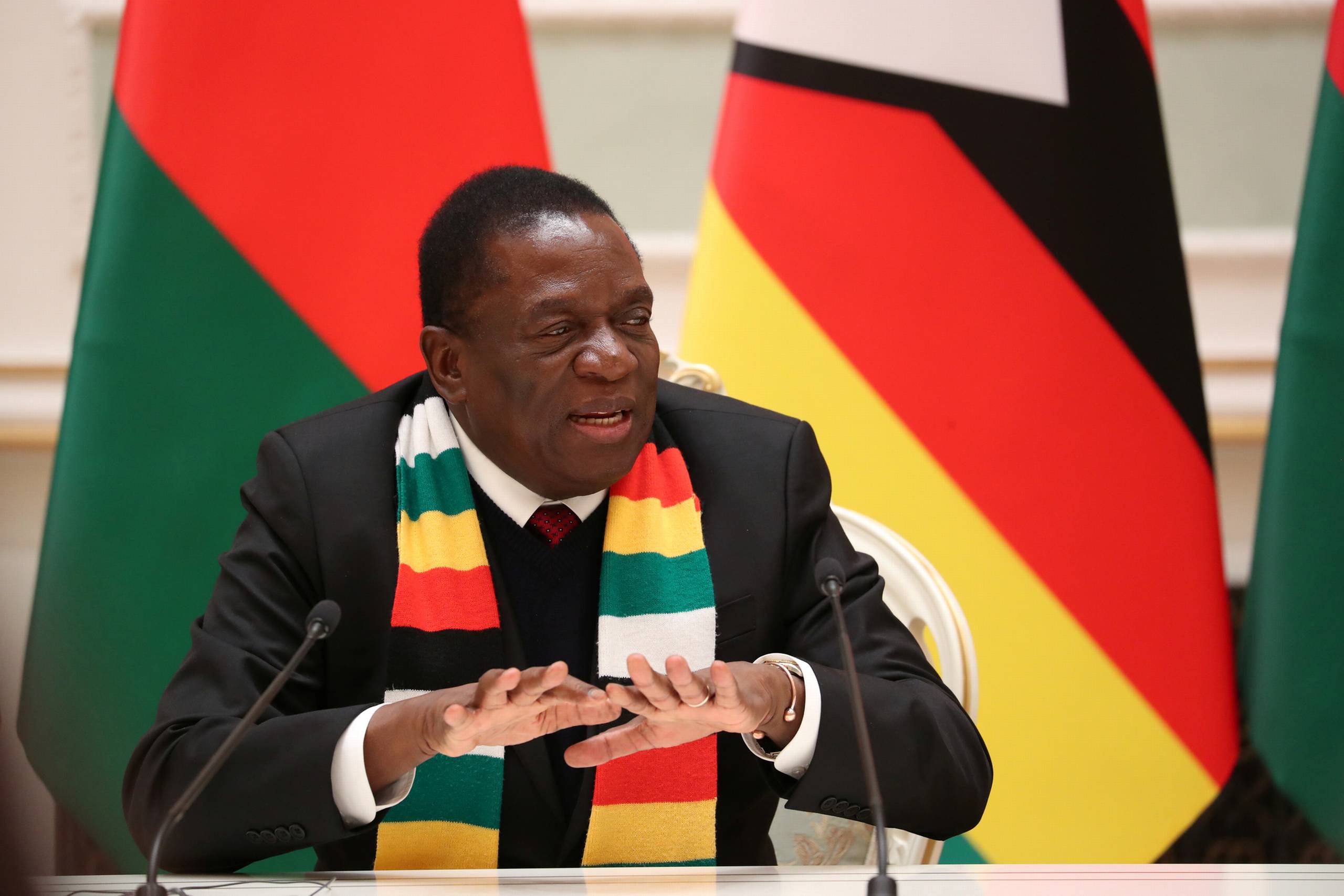 Zimbabwe's President Emmerson Mnangagwa. Foto: Natalia Fedosenko/Reuters
