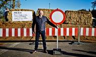 Den omstridte vej krævede en ekspropriation af 21.000 kvm af Martin Lund Madsens grund. Foto: Christer Holte