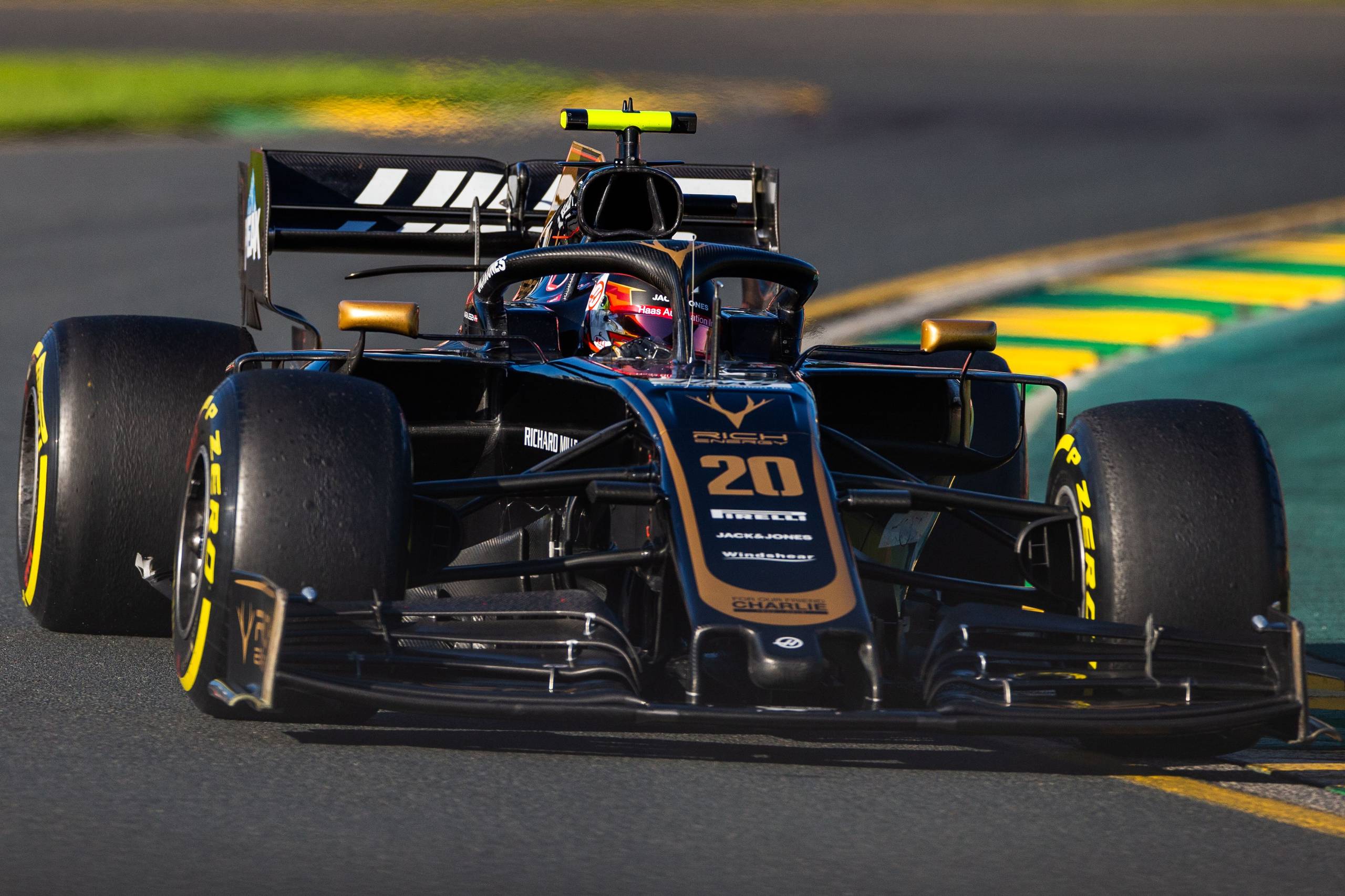 Kevin Magnussen under anden testkørsel i Melbourne fredag. Foto: Asanka Brendon Ratnayake/AFP