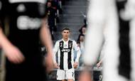 Juventus' Portuguese forward Cristiano Ronaldo looks on during the UEFA Champions League quarter-final second leg football match Juventus vs Ajax Amsterdam on April 16, 2019 at the Juventus stadium in Turin. (Photo by Filippo MONTEFORTE / AFP)