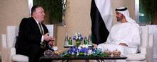 USA's udenrigsminister, Mike Pompeo sammen med Abu Dhabis kronprins Mohammed Bin Zayed. Foto: Jacquelyn Martin/Reuters