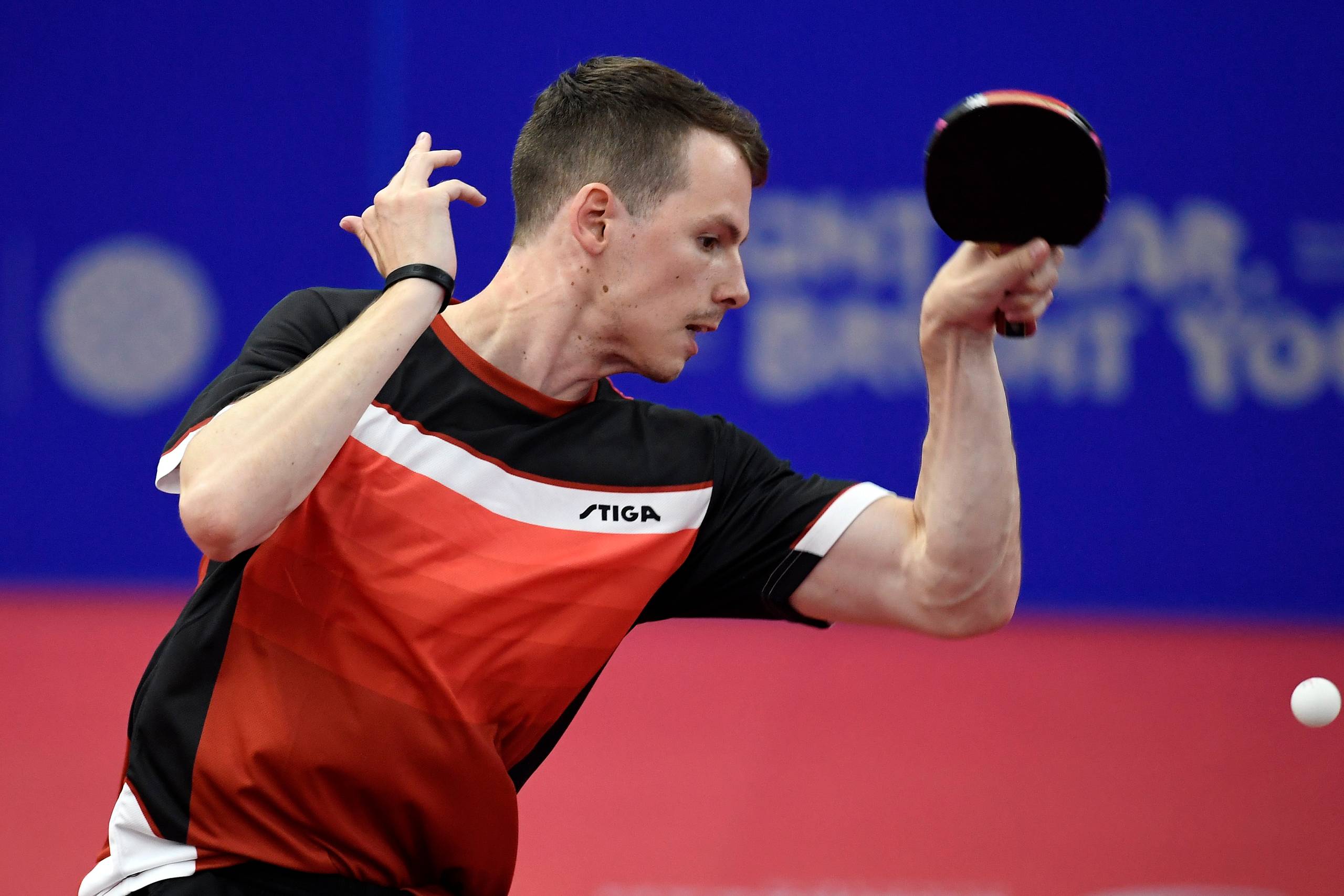 »Jeg ville blive meget overrasket, hvis det internationale bordtennisforbund ændrede på fordelingen af pladserne,," siger Jonathan Groth, der var sikret en plads ved OL 2020. Arkivfoto:Lars Møller

