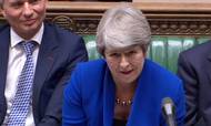 Theresa May tog for sidste gang som premierminister mod spørgsmål fra parlamentet. Foto: AFP