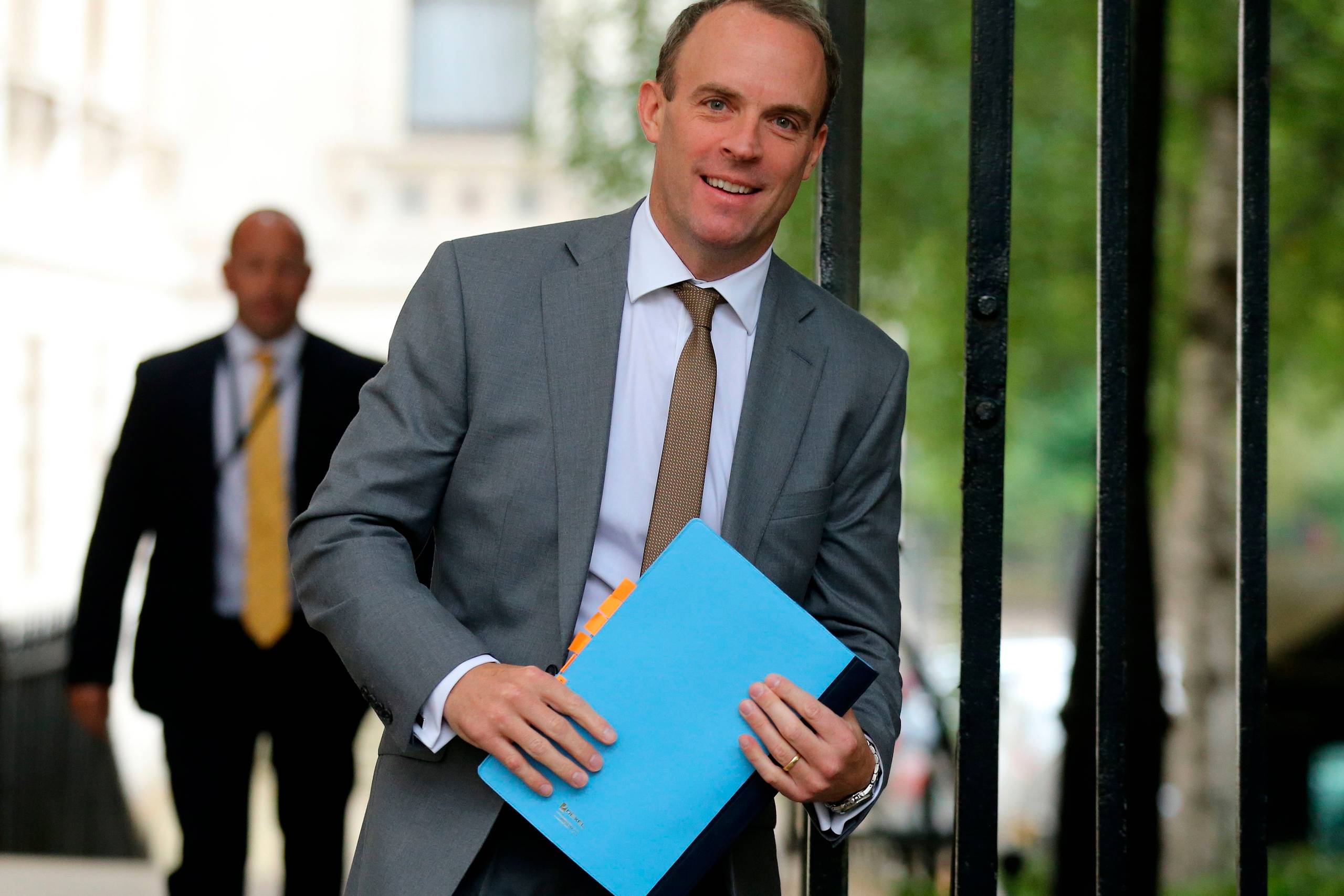 Den britiske udenrigsminister, Dominic Raab. Foto: Isabel Infantes/AFP