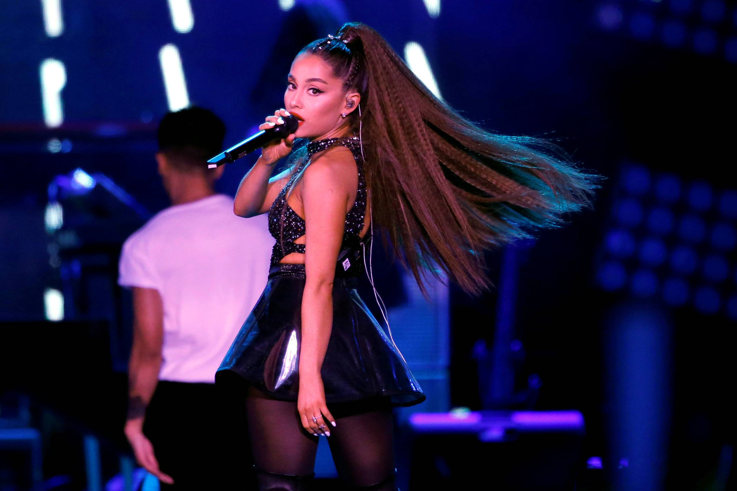 Ariana Grande ved en koncert i Los Angeles i 2018. Arkivfoto: Mario Anzuoni/Reuters