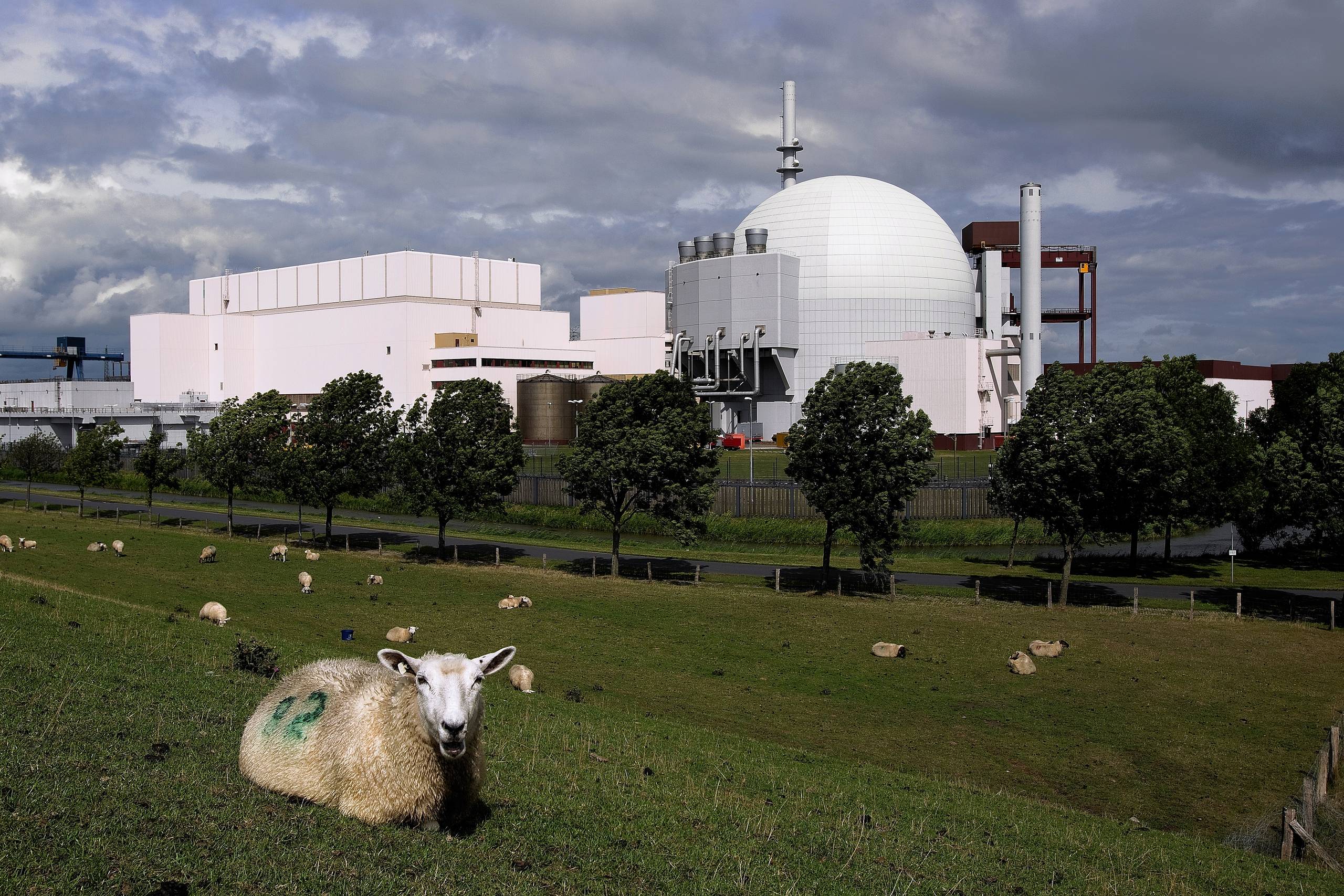 Brokdorfværket i Tyskland. Foto: Finn Frandsen