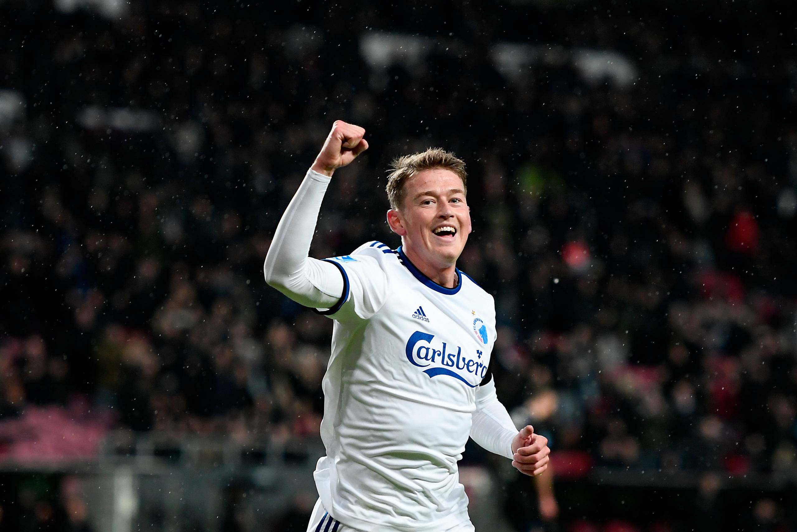 Midtbanespilleren, der var en stor profil på AaB's mesterhold i 2014, kom til FCK fra franske Nantes i januar 2017. Arkivfoto: Lars Poulsen