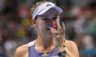 Caroline Wozniacki var tydelig berørt efter sit nederlag ved Australian Open. Foto: Greg Wood/AFP