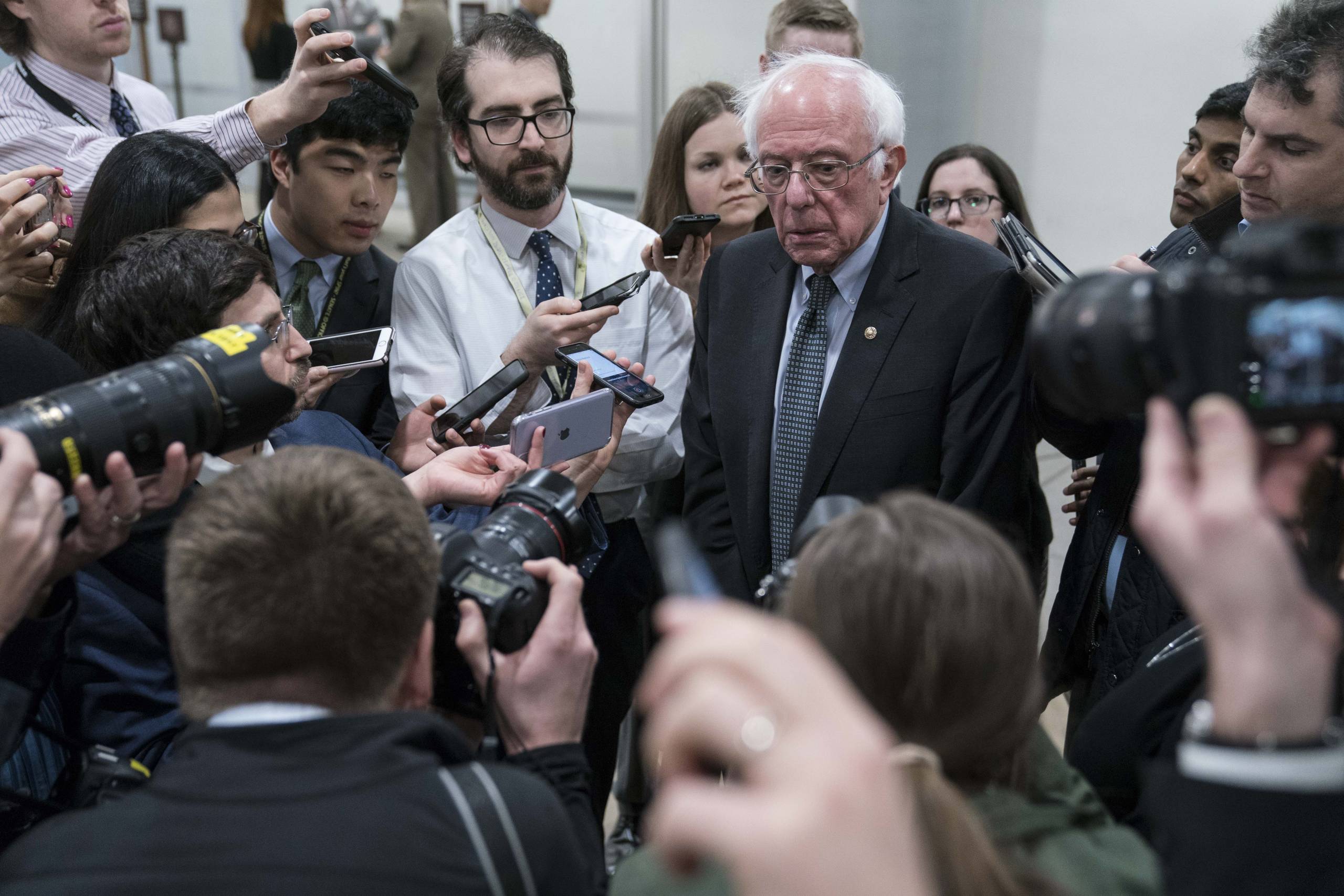 Senator Bernie Sanders. Foto: Sarah Silbiger/AFP