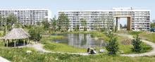 Arkitektvirksomheden SLA står bl.a. bag den nye bypark i Gellerup ved Aarhus. Ifølge direktør Mette Skjold har hovedgrebet her været naturbaseret design – en tilgang, som ifølge hende kan brede sig efter coronakrisen.  Foto: Rasmus Hjortshøj/SLA