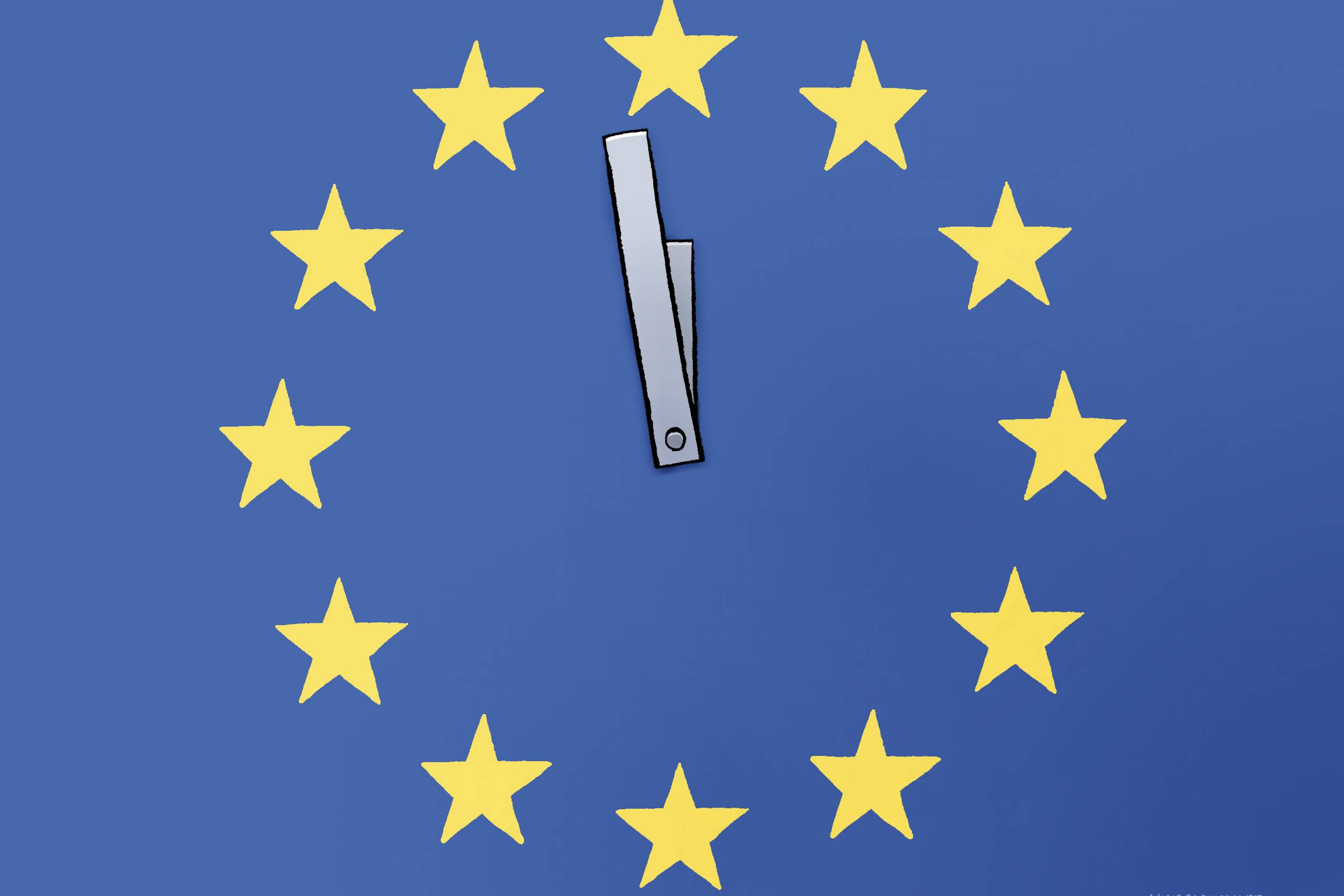 EU kan enten samle sig og tilgodese borgernes forventninger og ambitioner, eller det vil fortsætte med at gå i opløsning, skriver George Sotos. Arkivtegning: Niels Bo Bojesen. ​​​​